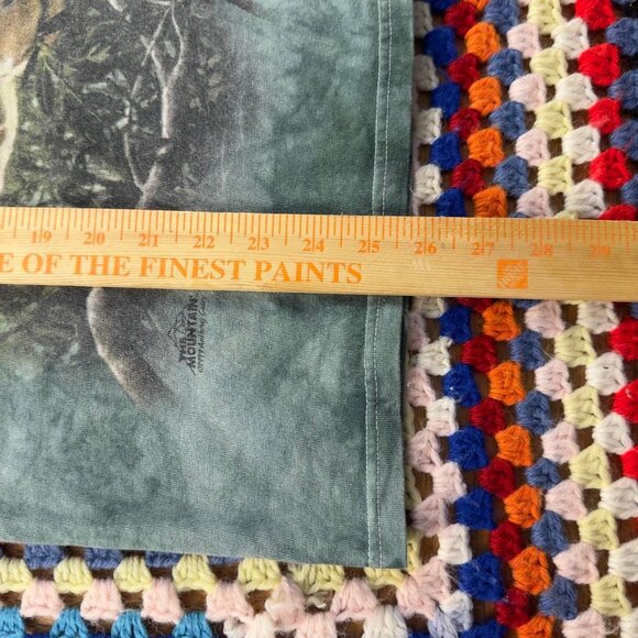 Vintage 90s The Mountain Giraffe Tie Dye T-Shirt Nature Wildlife Animal L - Picture 6 of 6